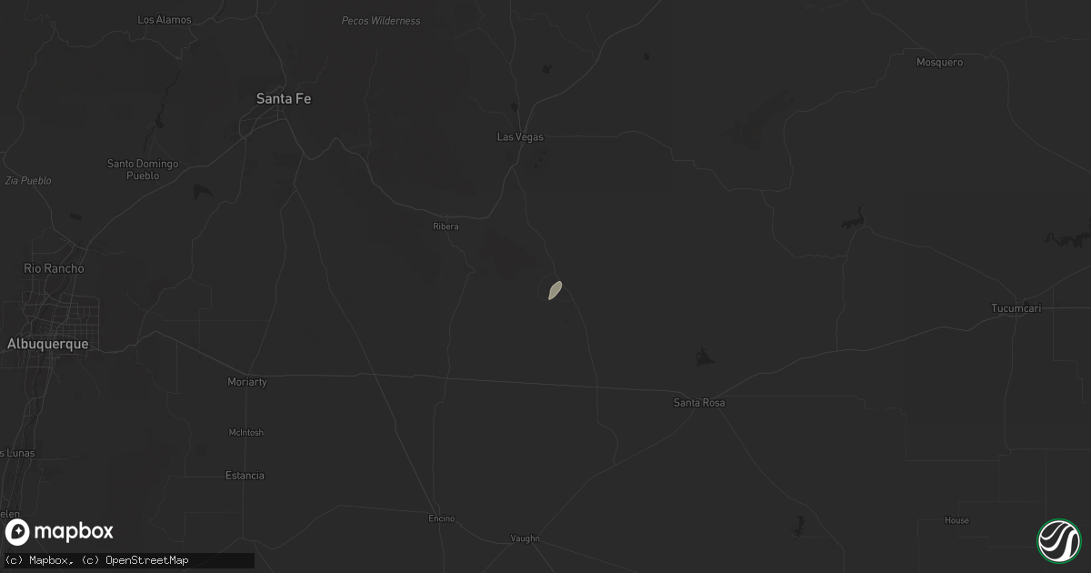 Hail map in Anton Chico, NM on October 18, 2024