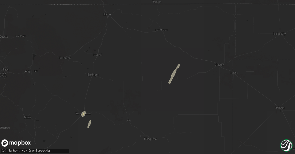 Hail map in Gladstone, NM on October 18, 2024