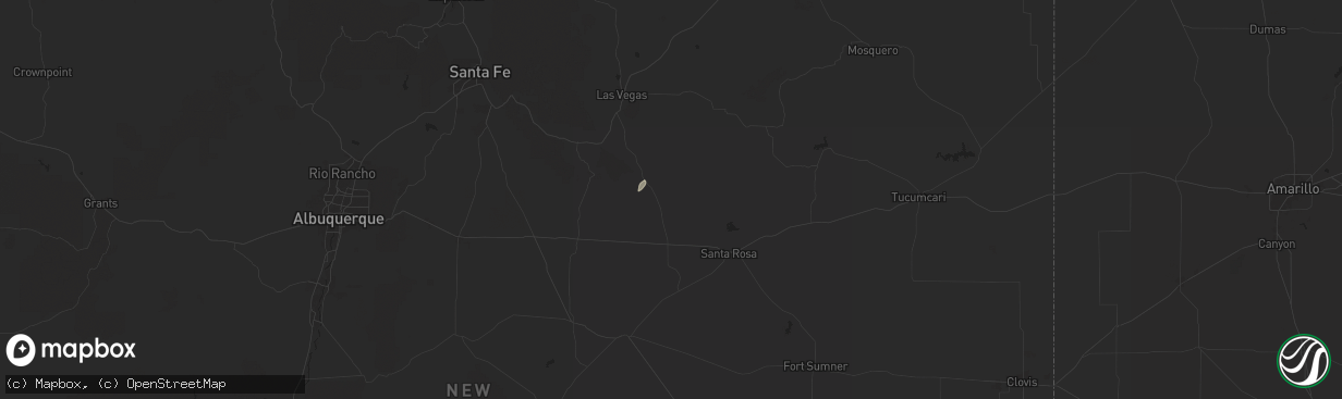 Hail map in La Loma, NM on October 18, 2024