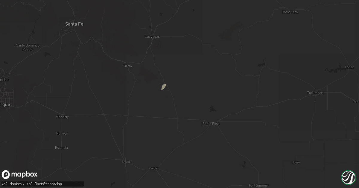 Hail map in La Loma, NM on October 18, 2024