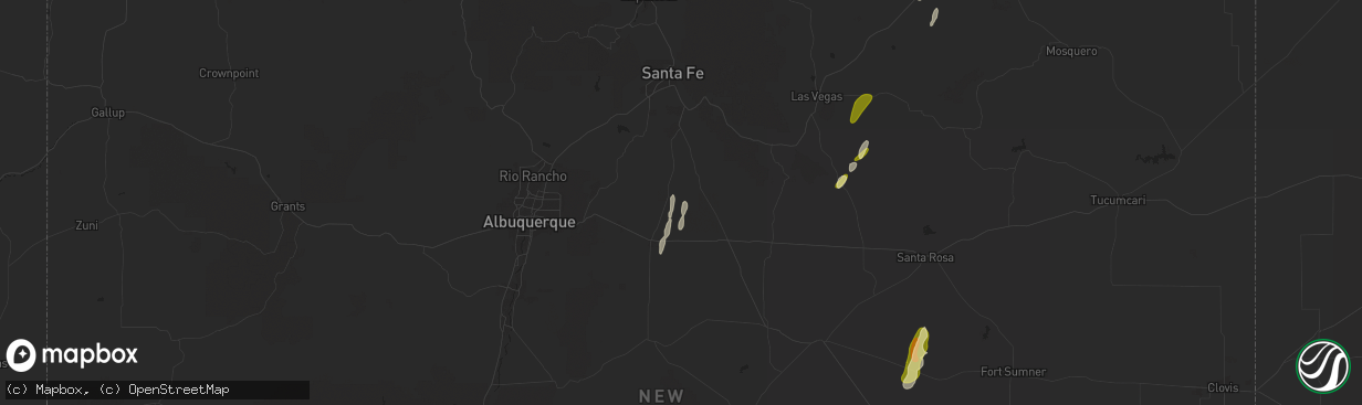 Hail map in Stanley, NM on October 18, 2024