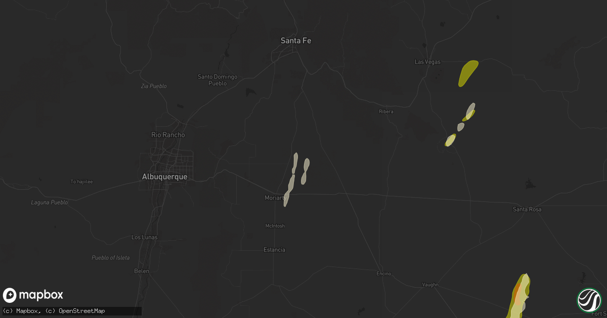 Hail map in Stanley, NM on October 18, 2024