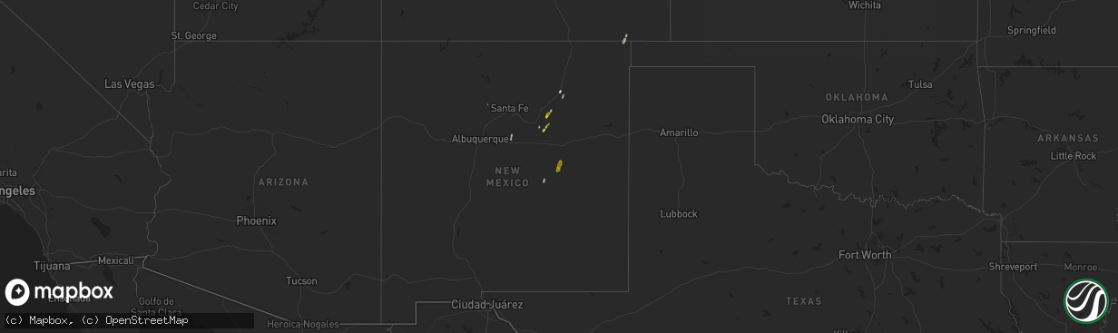 Hail map on October 18, 2024