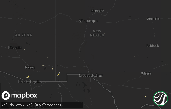Hail map preview on 10-19-2014