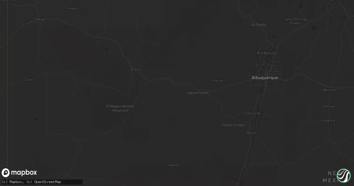 Hail map in Casa Blanca, NM on October 19, 2024