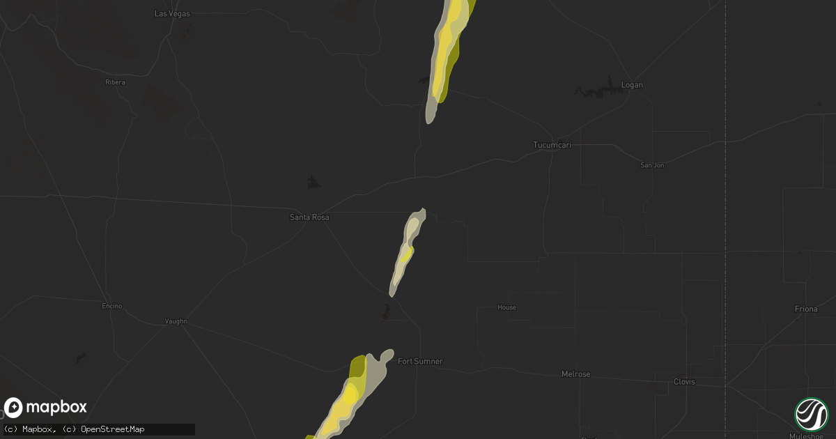 Hail map in Cuervo, NM on October 19, 2024