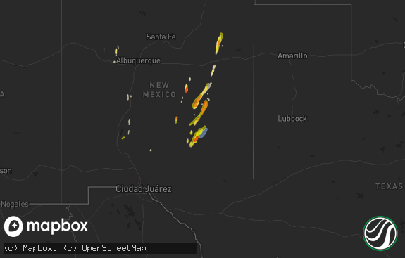 Hail map preview on 10-19-2024