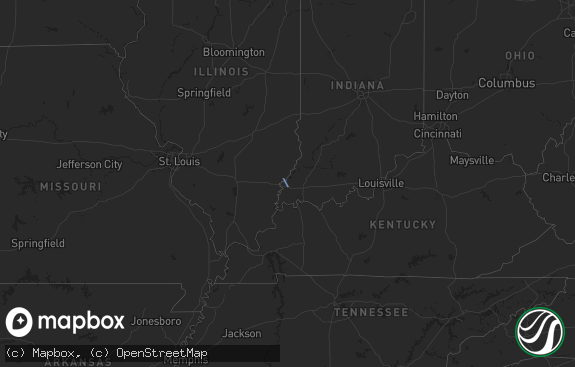 Hail map preview on 10-19-2025