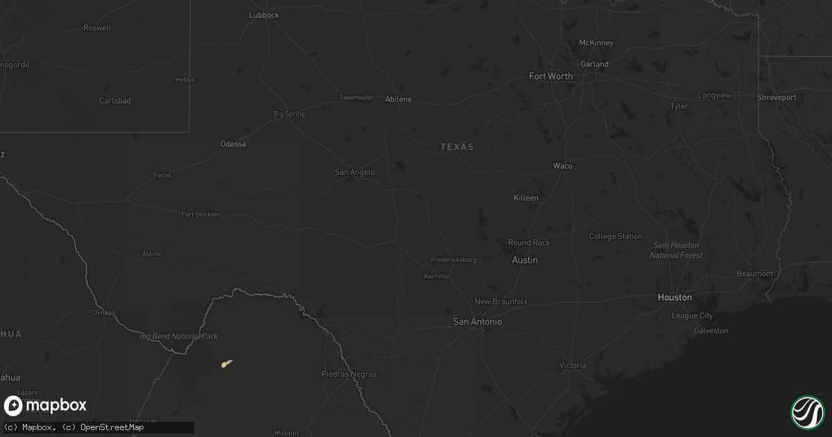 Hail map on October 20, 2013