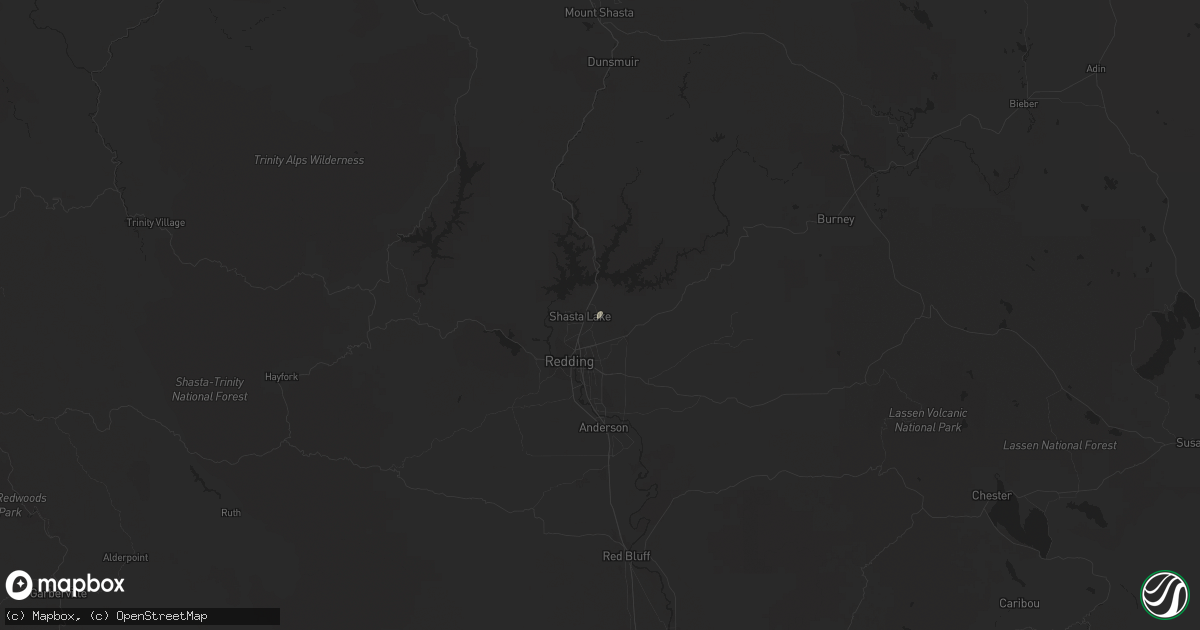 Hail map in Redding, CA on October 20, 2014
