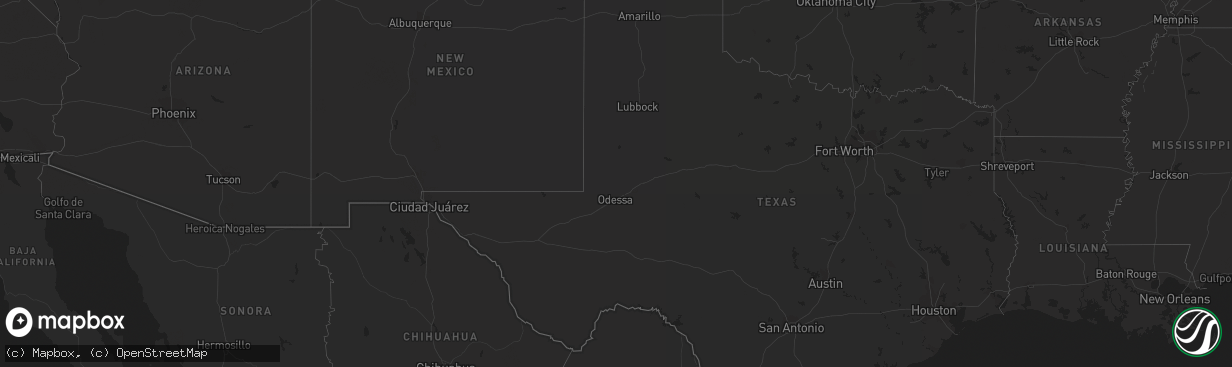 Hail map on October 20, 2014