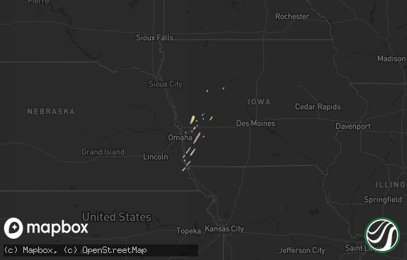 Hail map preview on 10-20-2017