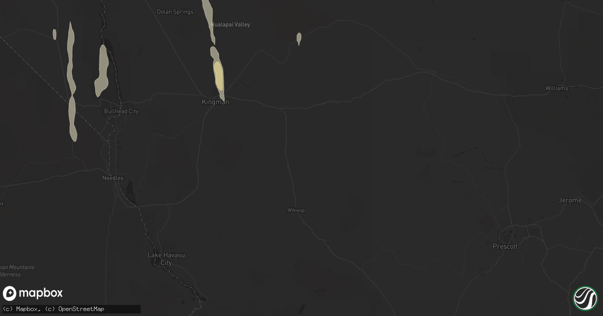 Hail map in Peoria, AZ on October 20, 2018