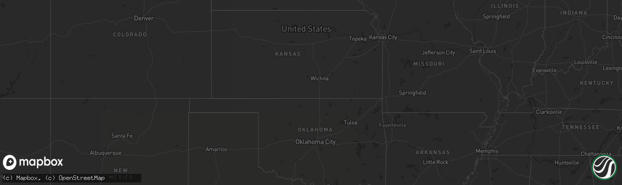 Hail map on October 20, 2018