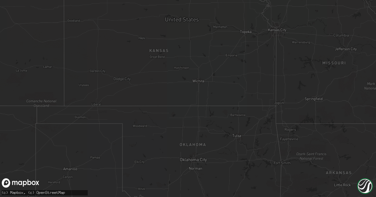 Hail map on October 20, 2018