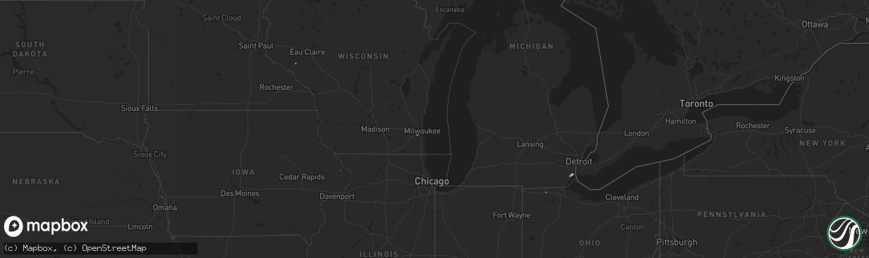 Hail map in Iowa on October 20, 2021