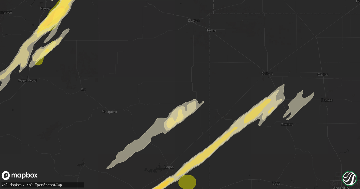 Hail map in Amistad, NM on October 20, 2024