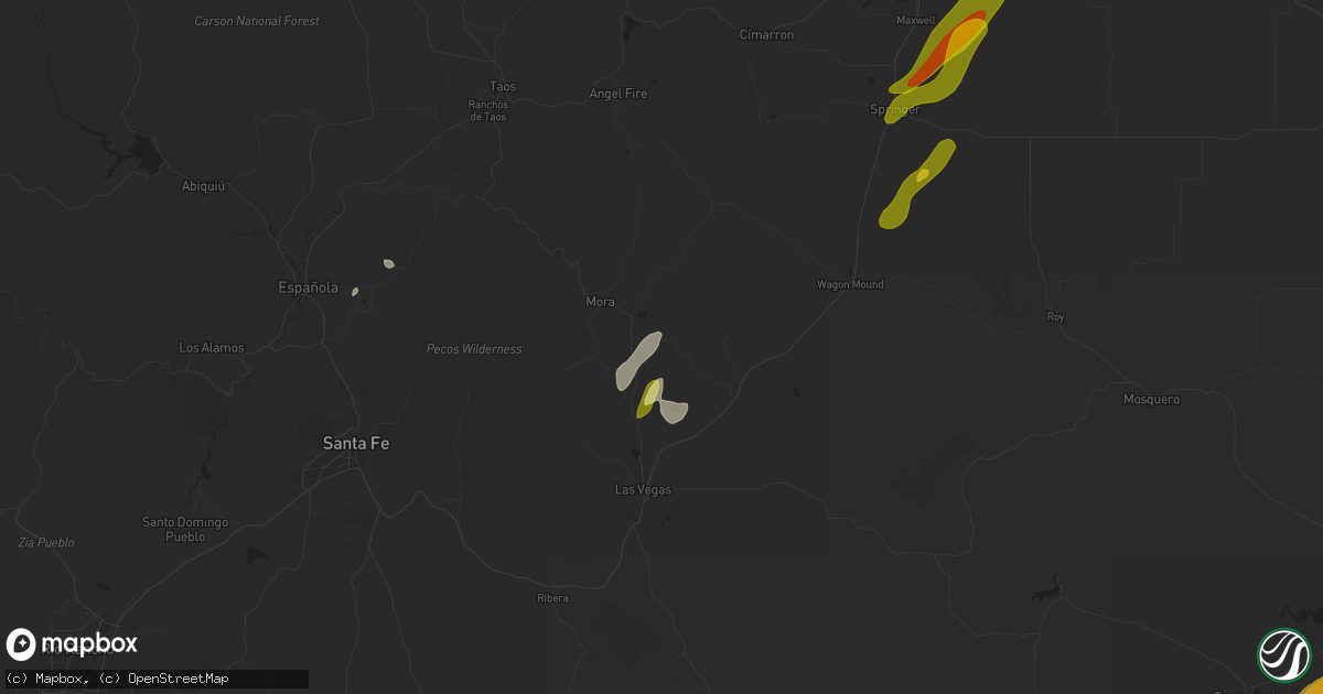 Hail map in Buena Vista, NM on October 20, 2024