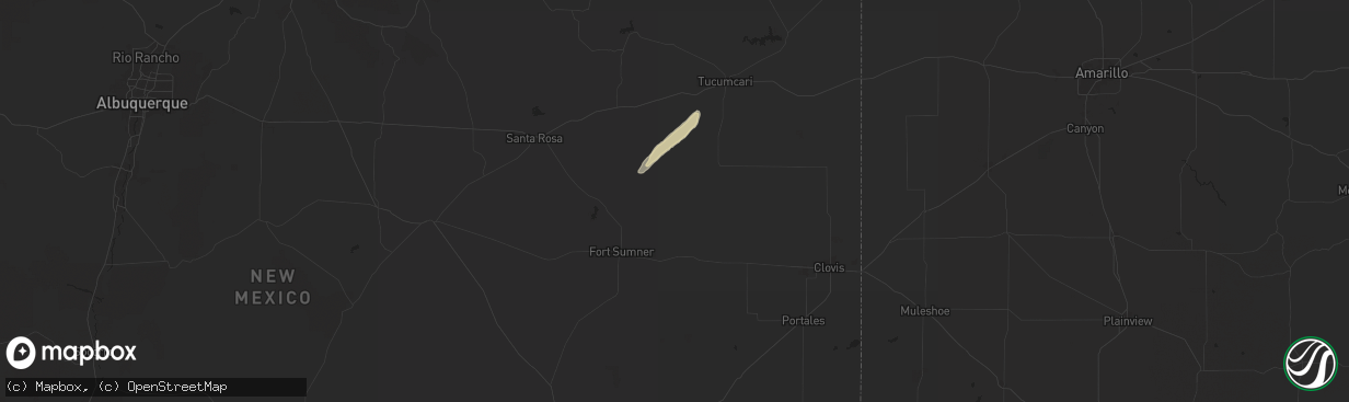 Hail map in House, NM on October 20, 2024