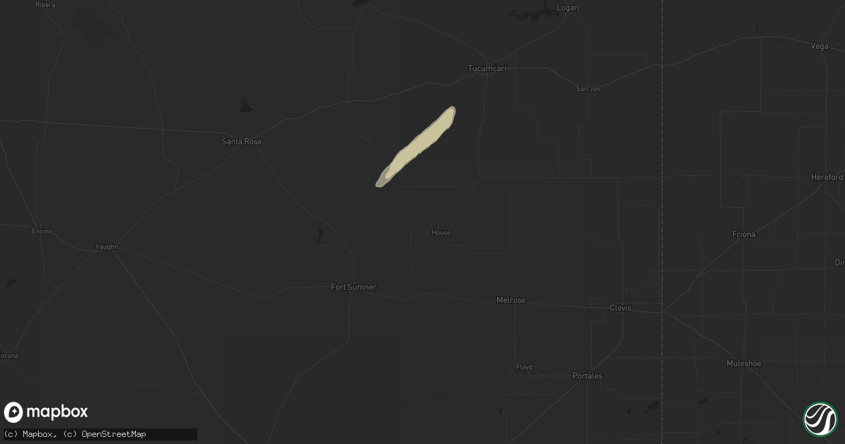 Hail map in House, NM on October 20, 2024
