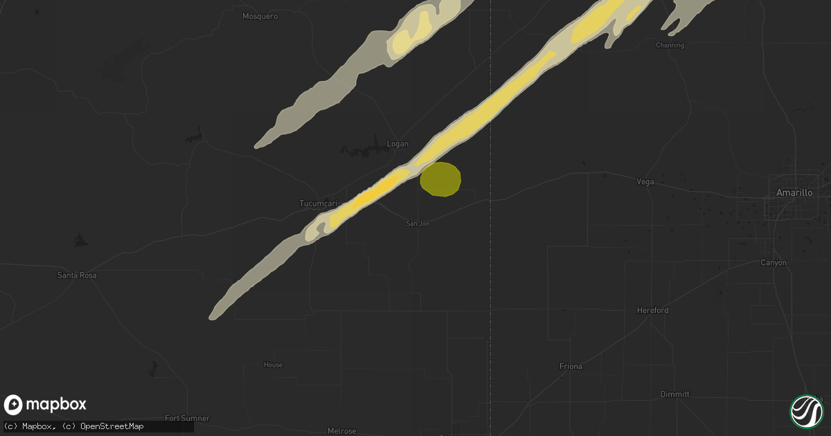 Hail map in San Jon, NM on October 20, 2024