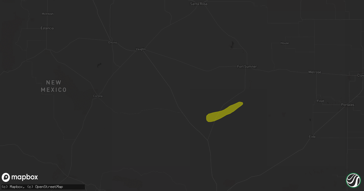 Hail map in Yeso, NM on October 20, 2024