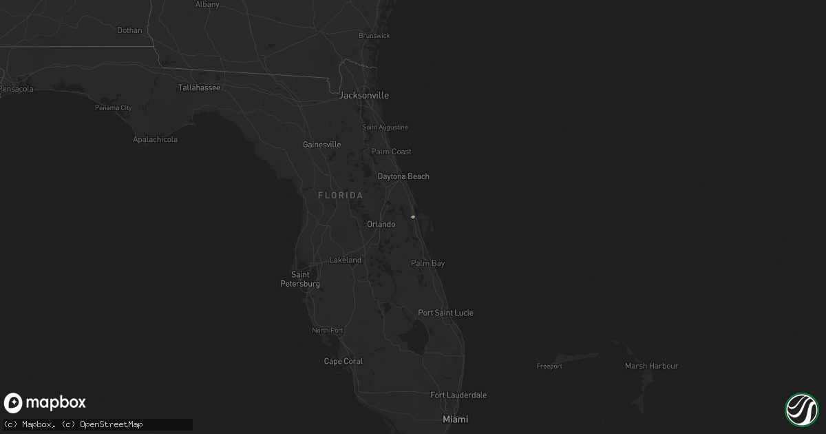 Hail map on October 21, 2013