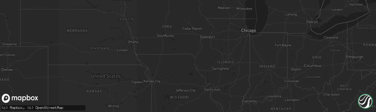 Hail map in Utah on October 21, 2014