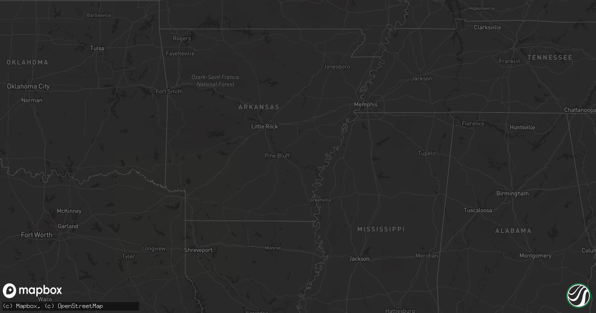 Hail map on October 21, 2014