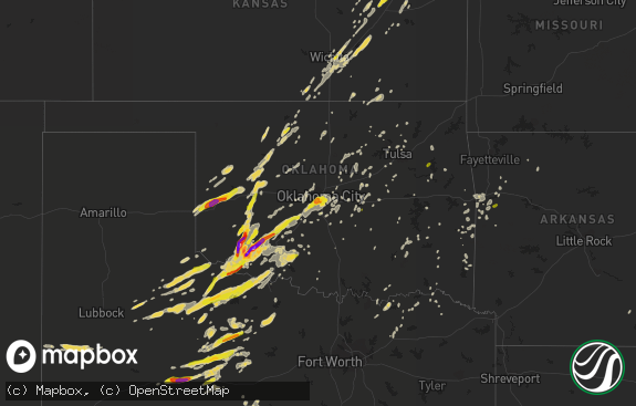 Hail map preview on 10-21-2017