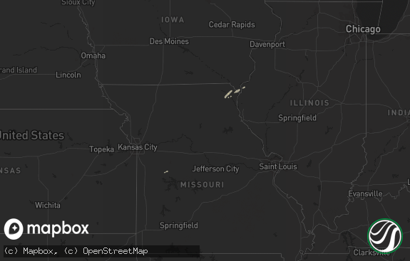 Hail map preview on 10-21-2020