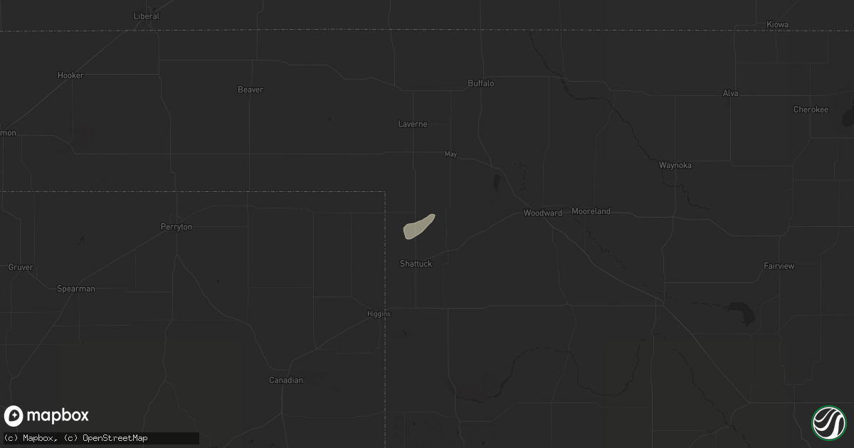 Hail map in Gage, OK on October 21, 2024