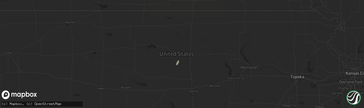 Hail map in Glasco, KS on October 21, 2024