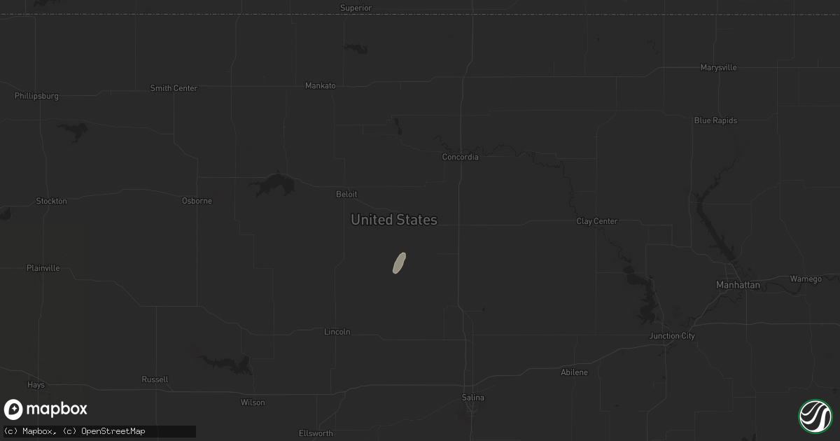 Hail map in Glasco, KS on October 21, 2024