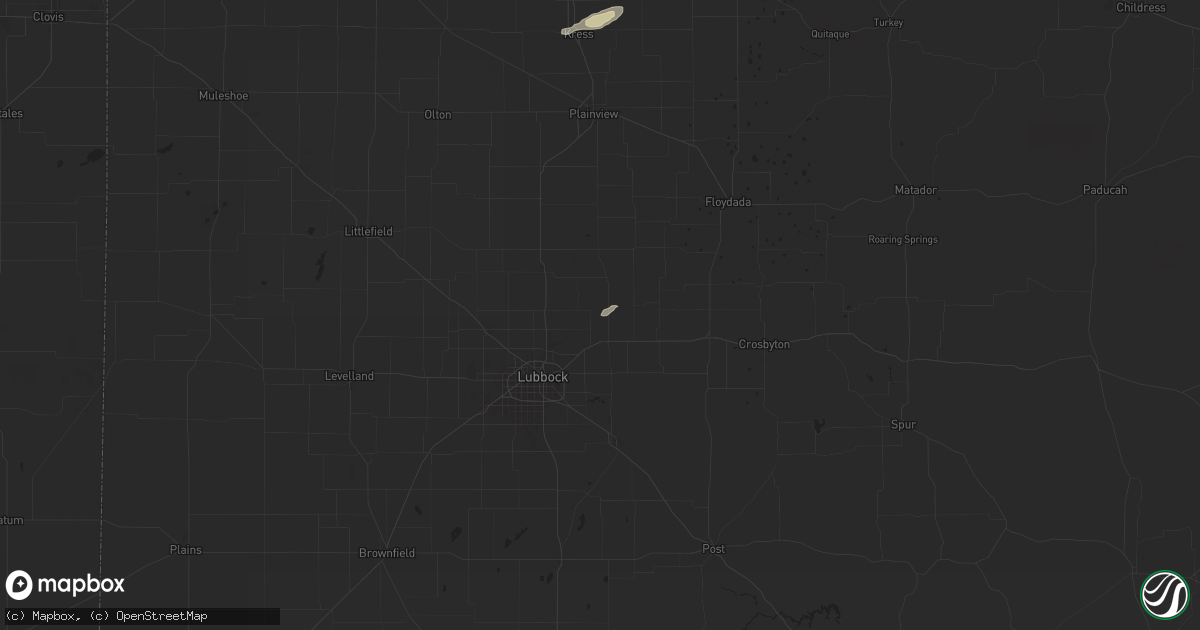 Hail map in Idalou, TX on October 21, 2024
