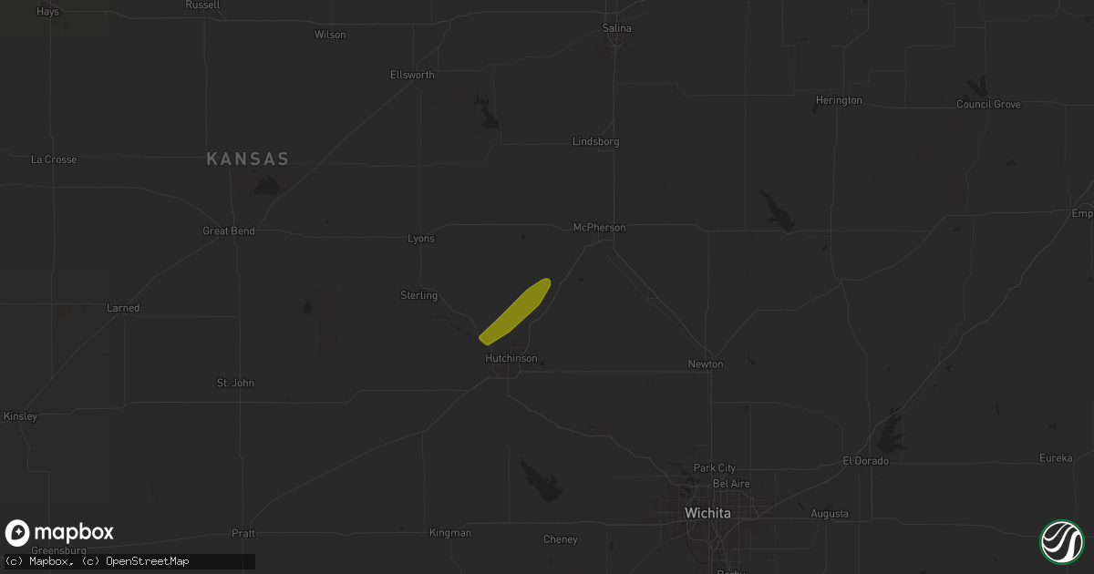 Hail map in Inman, KS on October 21, 2024
