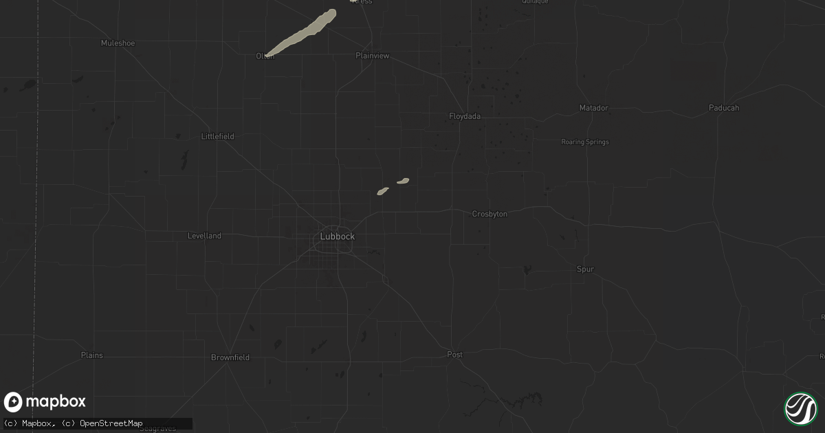Hail map in Lorenzo, TX on October 21, 2024