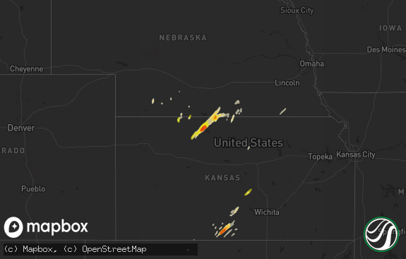 Hail map preview on 10-21-2024