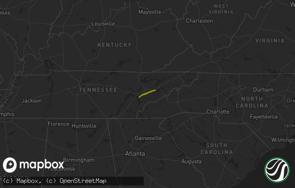Hail map preview on 10-21-2025