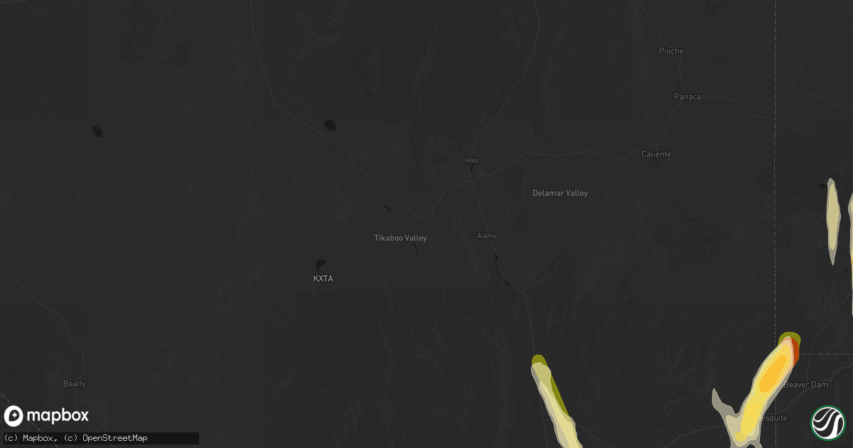 Hail map in Alamo, NV on October 21, 2026