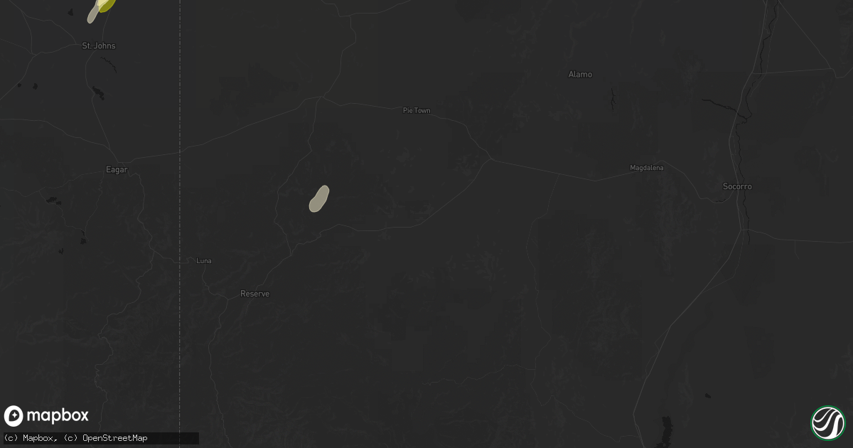 Hail map in Datil, NM on October 21, 2026