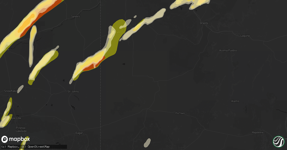 Hail map in Fence Lake, NM on October 21, 2026