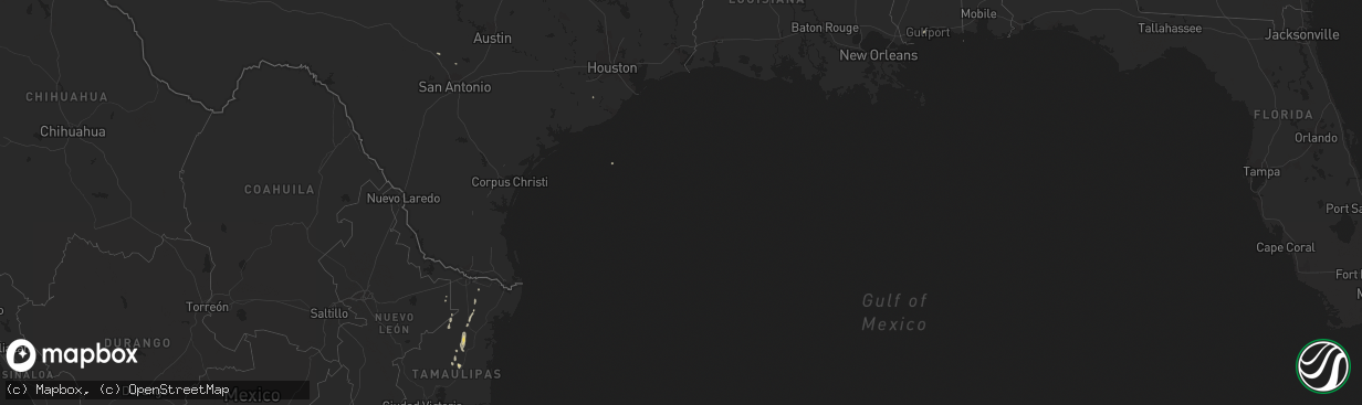 Hail map on October 22, 2017