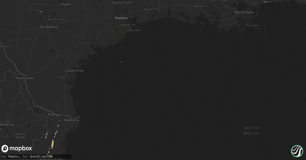 Hail map on October 22, 2017