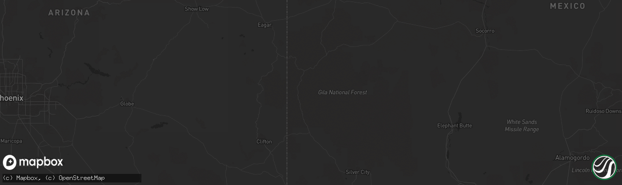 Hail map in Winslow, AZ on October 22, 2018