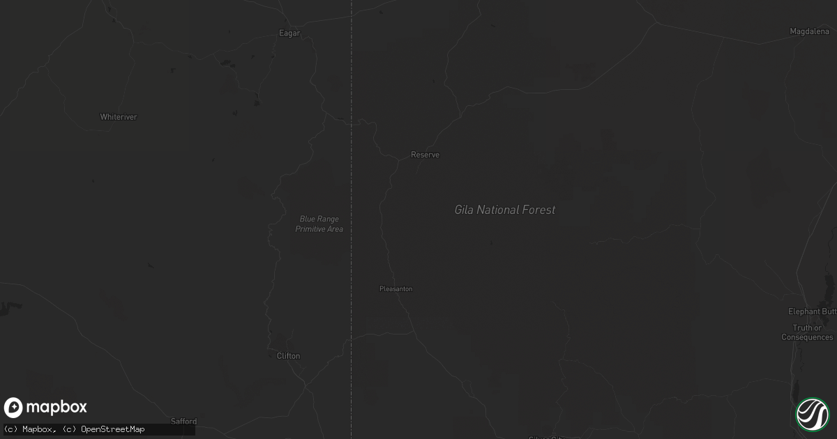 Hail map in Winslow, AZ on October 22, 2018