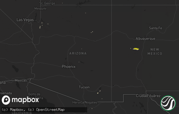 Hail map preview on 10-22-2018