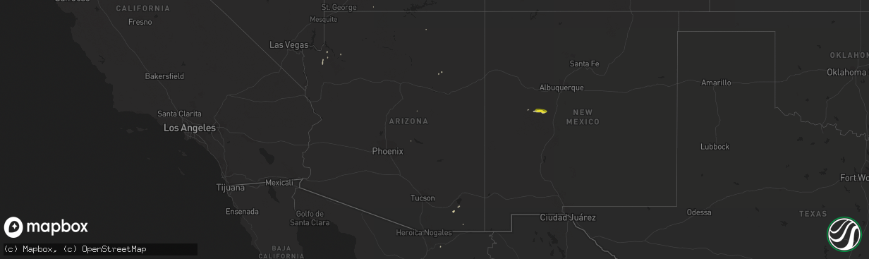 Hail map on October 22, 2018