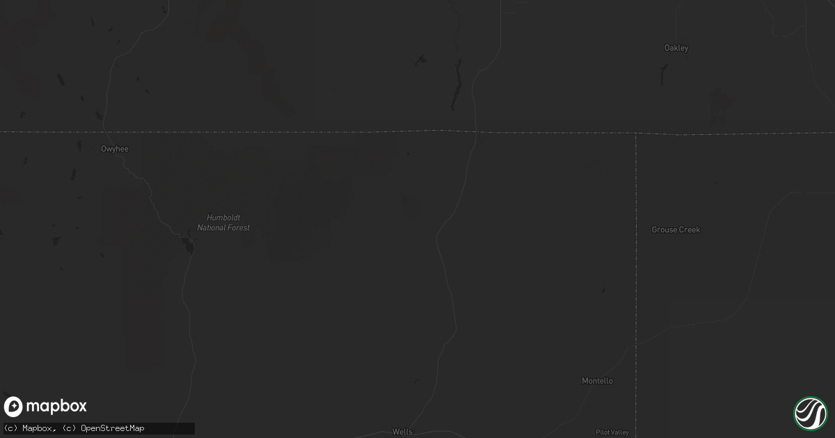 Hail map in Jordan Valley, OR on October 22, 2023