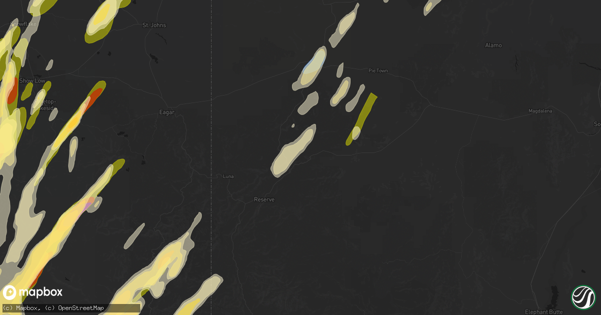 Hail map in Aragon, NM on October 22, 2026